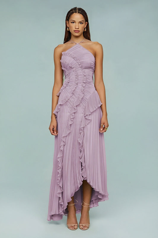 Elegant women's chiffon dress with personality style