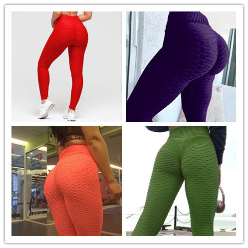 High-waisted anti-cellulite gym leggings