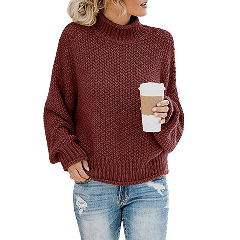 Stylish thick thread sweater with oversized silhouette